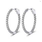 Essential Diamond Hoop Earrings (2.00ct) - Dracakis Jewellers